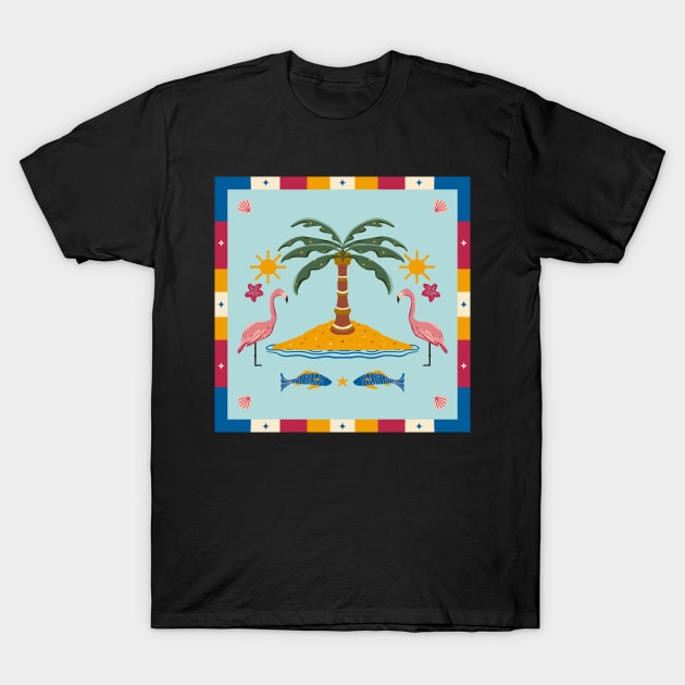 On the beach T-Shirt by Vaekra Design